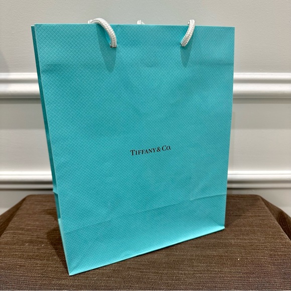 Authentic Tiffany & Co. jewellery gift box with matching gift bag and ribbon - Picture 6 of 9